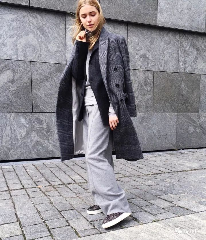 阔腿裤平底鞋,平底鞋阔腿裤搭配图片