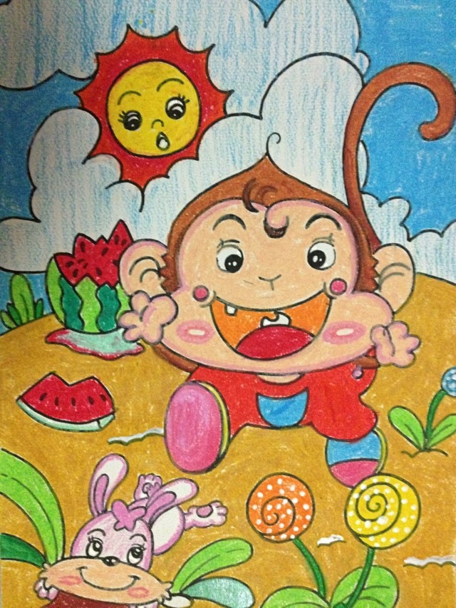 适合幼儿园小朋友画的趣味美术,儿童画创意画8-10岁马克笔画教学