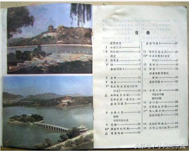 20年前的语文课本你们还记得吗,看完之后,泪流了!