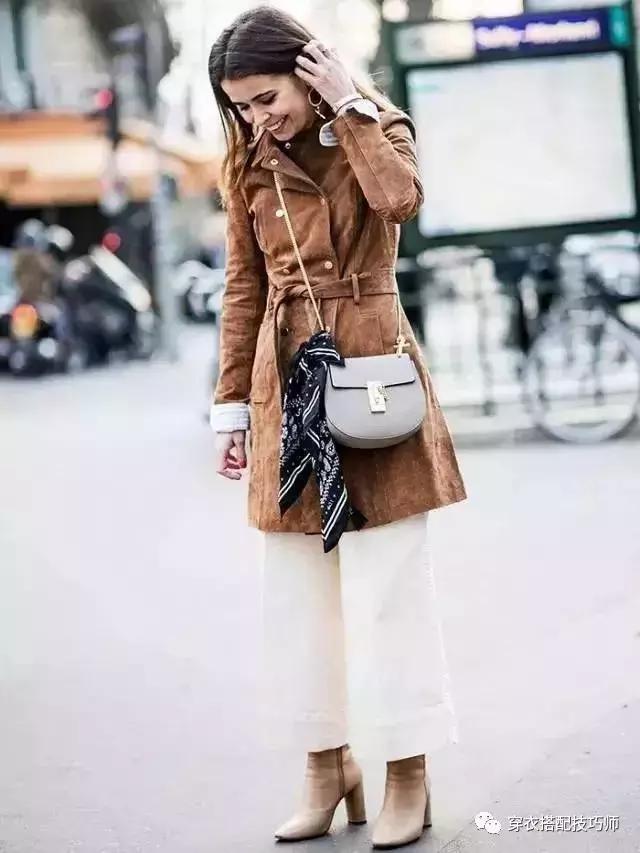 矮个子穿阔腿裤怎么搭配外套,高个子女生穿的阔腿裤秋冬款