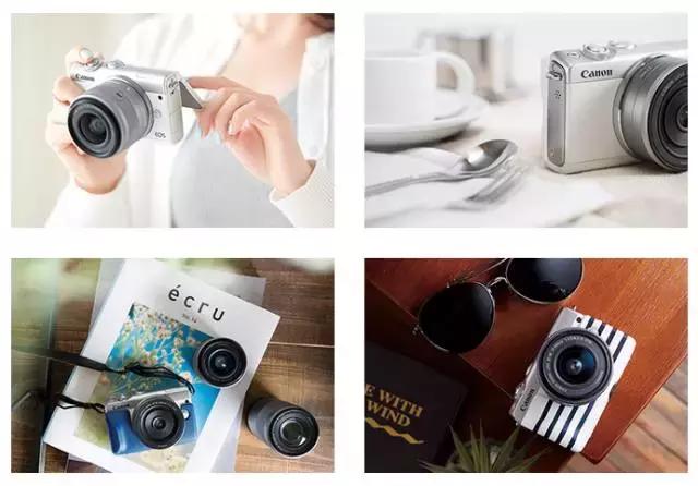 佳能高颜值轻巧相机便宜,入门便携相机佳能m200