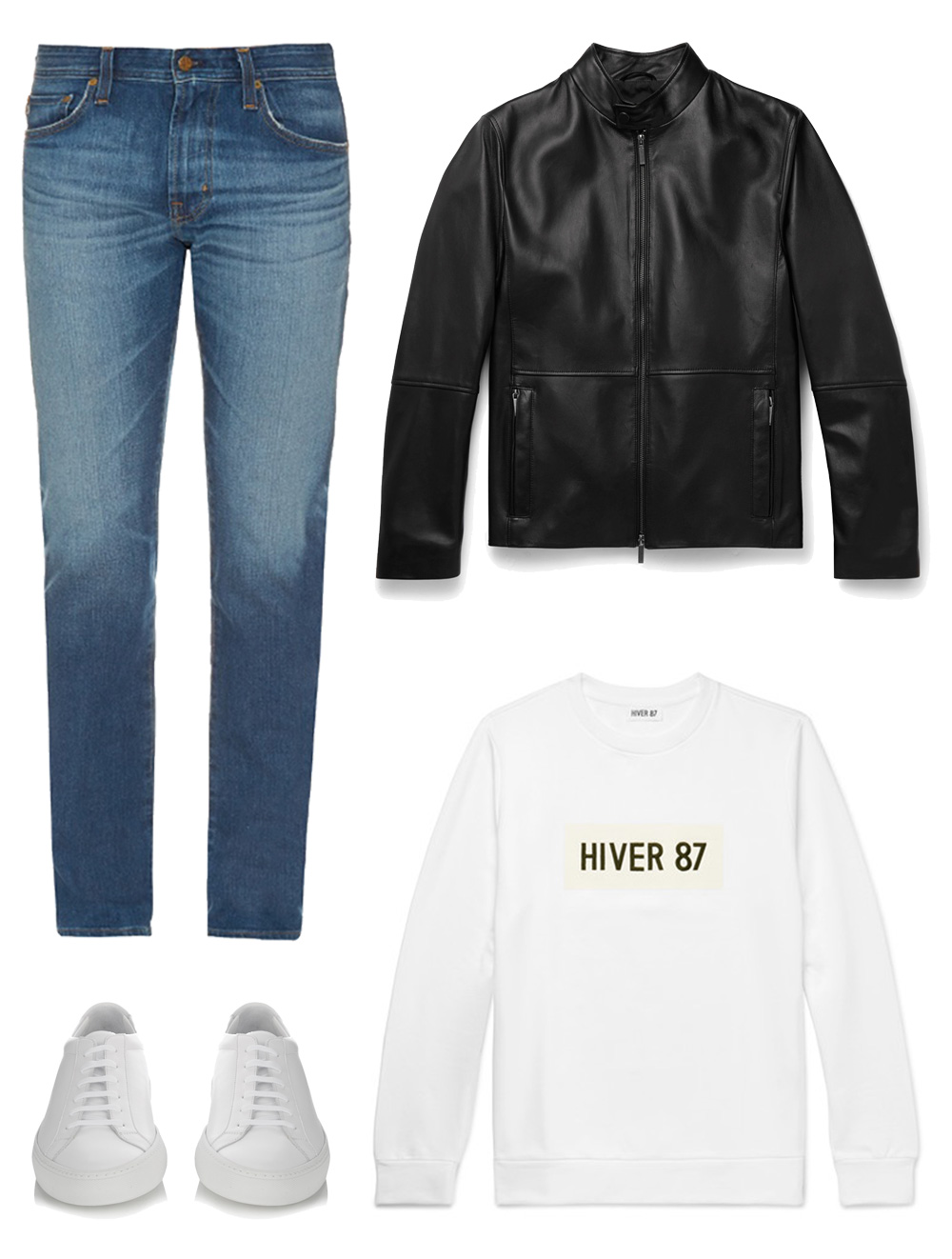 gq皮夹克怎么穿,gq复古搭配