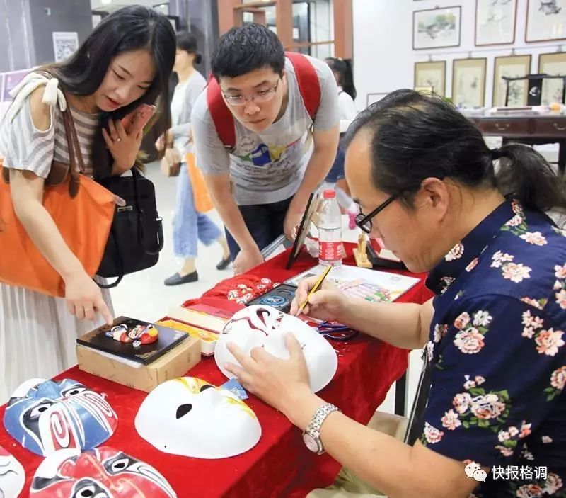 油画中国国粹脸谱,中国国粹戏曲风油画