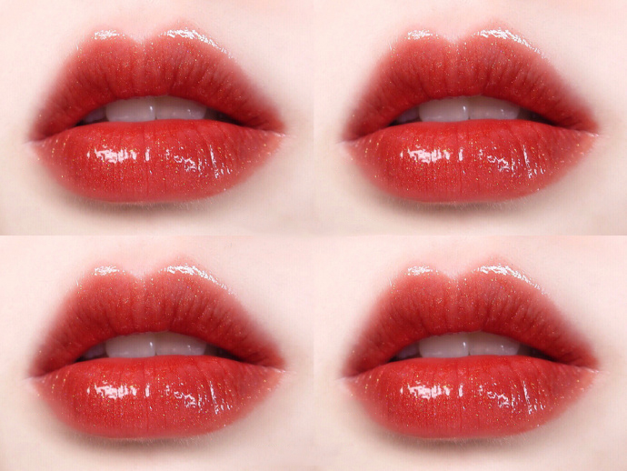 阿玛尼101黑管哑光口红,阿玛尼红管206唇釉深唇试色