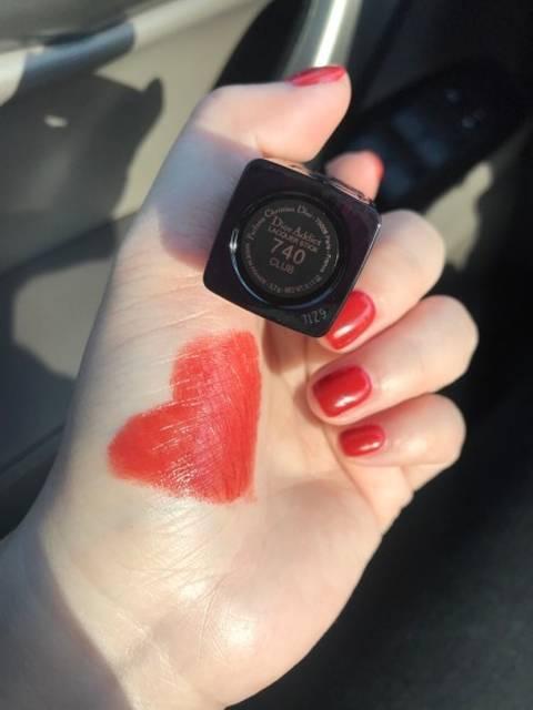 雅诗兰黛333枫叶红和dior740,dior740枫叶红试色