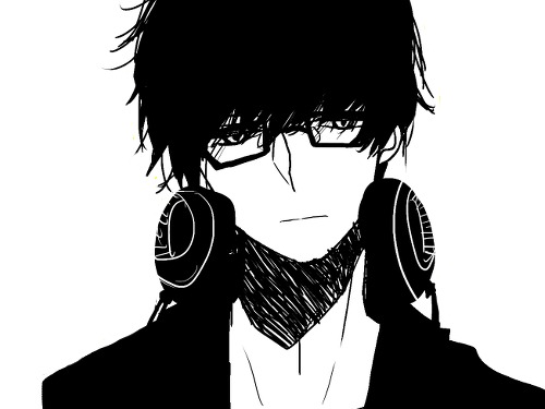 帅气黑白头像,黑白后脑勺图