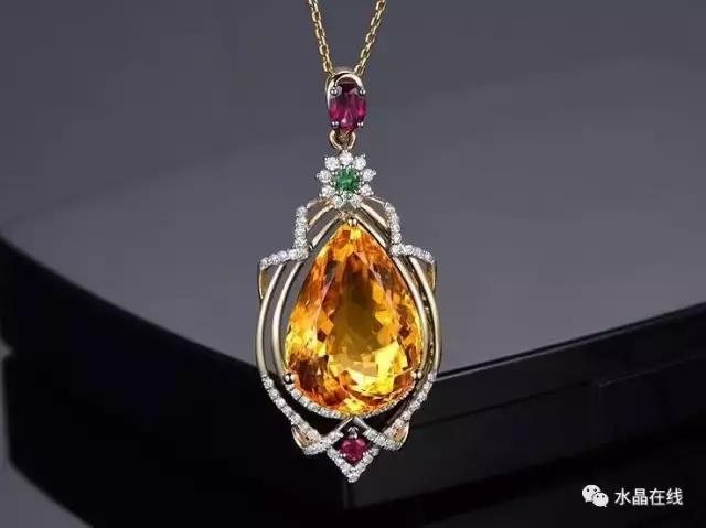 黄水晶珠子的鉴别真假图片,怎样鉴别黄水晶吊坠的真假