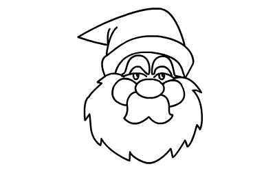 圣诞老人乘着驯鹿拉的雪橇简笔画,圣诞树和圣诞老人简笔画图片大全