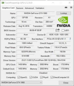 卖1.4W的mGTX1060笔记本是宏碁膨胀了吗？