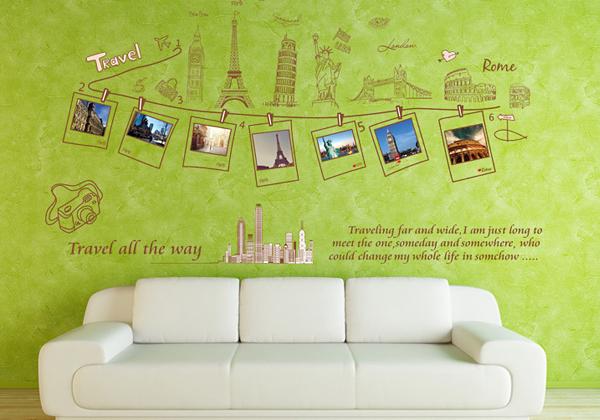 墙上贴画怎么贴好看,墙贴怎么贴视频