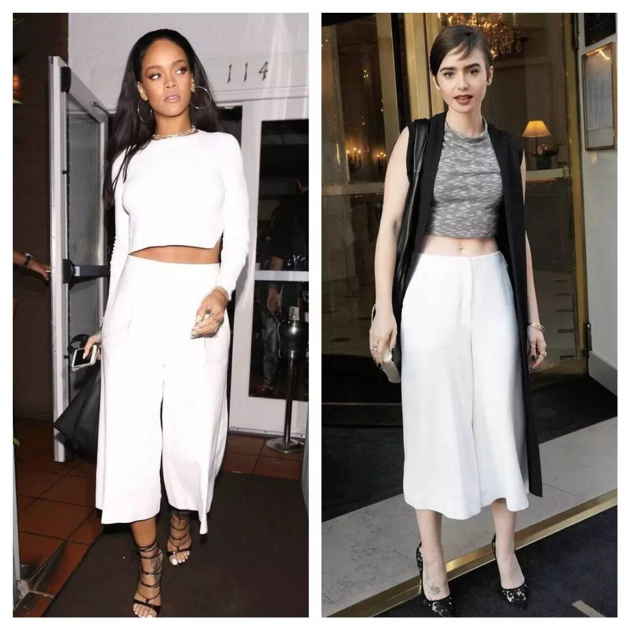 阔腿裤秋冬显瘦窄版穿搭,阔腿裤最不费力的搭配套路潮爆了