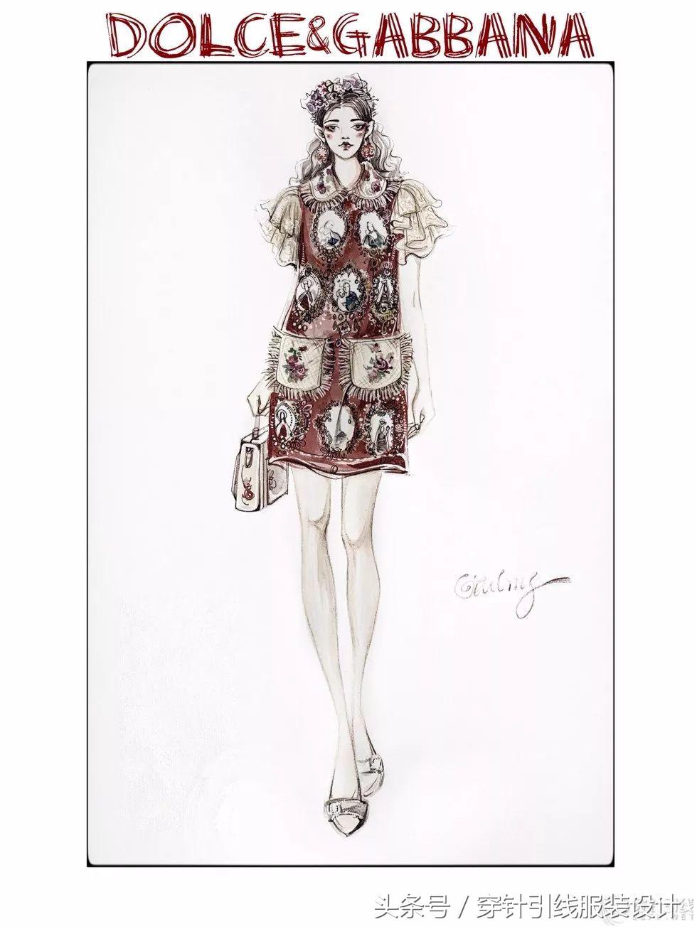 时装手绘视频,时装手绘女装效果图素材资料