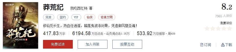 50大公认网络小说神作,网络评分最高小说20部