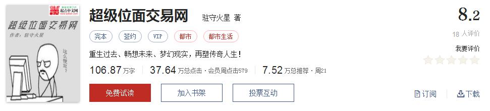 起点评分8.7以上小说排行榜,全网评价最高的十本网络小说神作