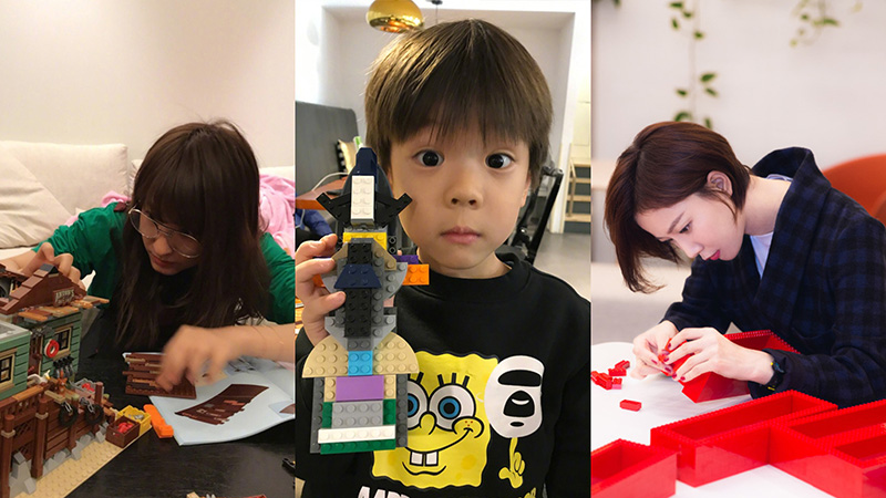 王珞丹乐高积木拼装,王珞丹潘玮柏