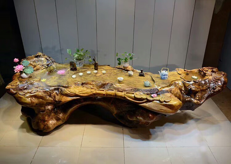 根雕茶台用什么茶具好呢,根雕茶台妙用