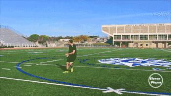 足球大范围转移球怎么踢,足球45度转移示意图