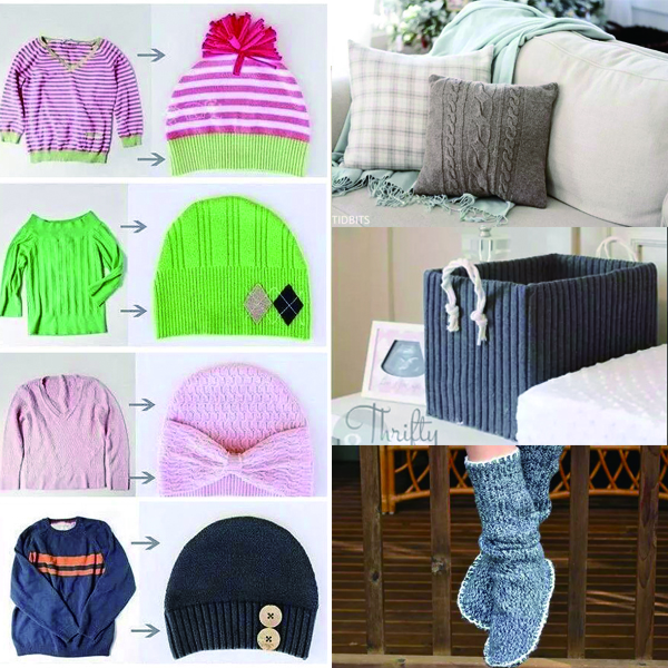 穿旧的毛衣,穿旧的羽绒服千万不要丢