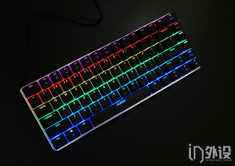 黑爵ak33如何调节背光颜色,黑爵极客ak33背光机械键盘