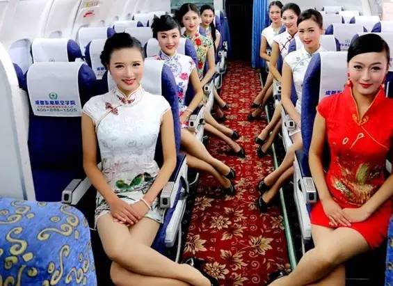 空姐旗袍亮相,虹桥机场空姐旗袍快闪