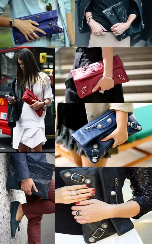 中古balenciaga机车包,黑银classic机车包