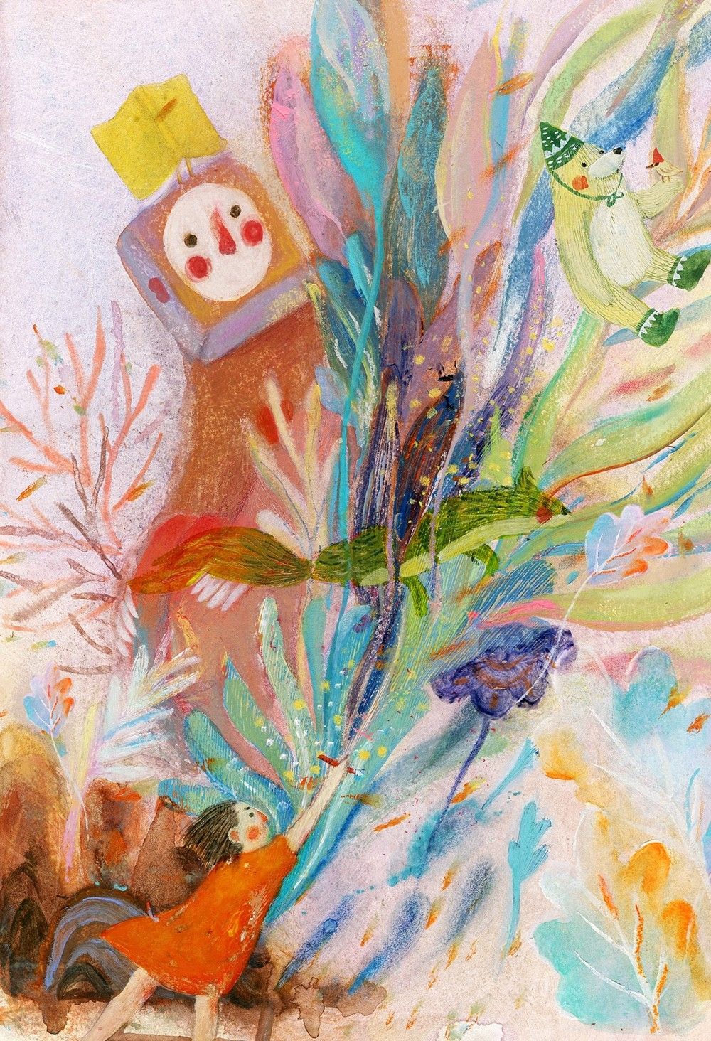 明明可以靠颜值却偏偏靠才华画画,明明能靠颜值非要靠画画