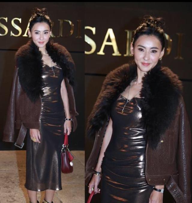 张柏芝带娃蹉跎得还没陈乔恩抗老，AB额前碎发更是暴露了产后烦恼