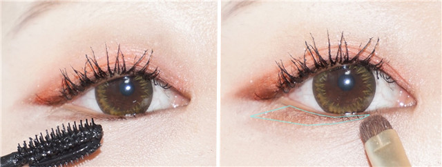 眼妆夕阳珊瑚色,杏珊瑚色眼妆