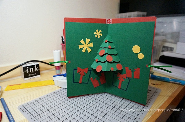 制作圣诞贺卡的文章,圣诞贺卡手绘制作日式