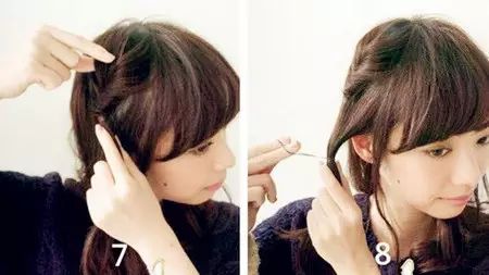 冬季戴帽子发型扎法,戴帽子发型这样搞温暖又好看