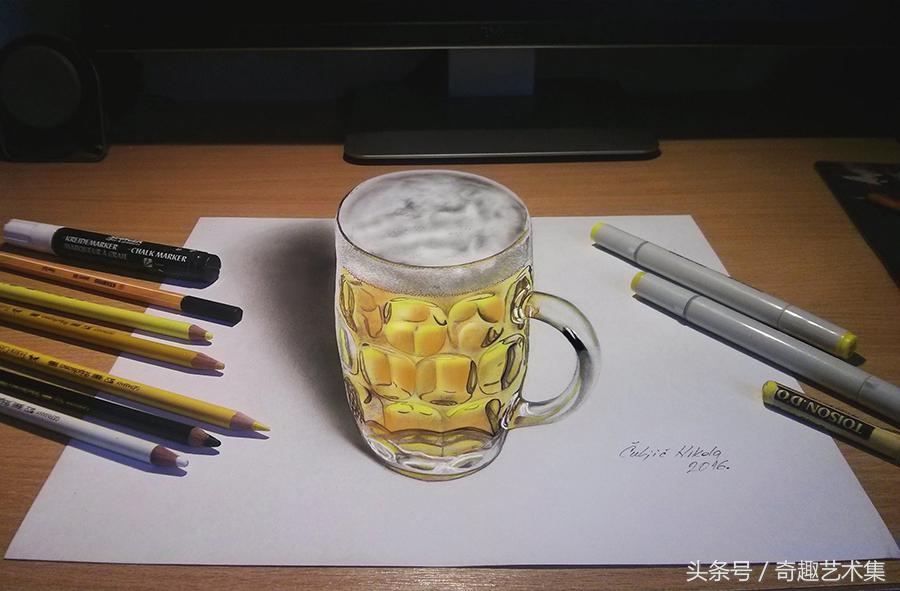 逼真的3d铅笔画,逼真3d彩铅画