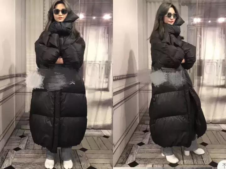 林允穿3万块的羽绒服机场凹造型,网友吐槽:这是穿了件被子吧?