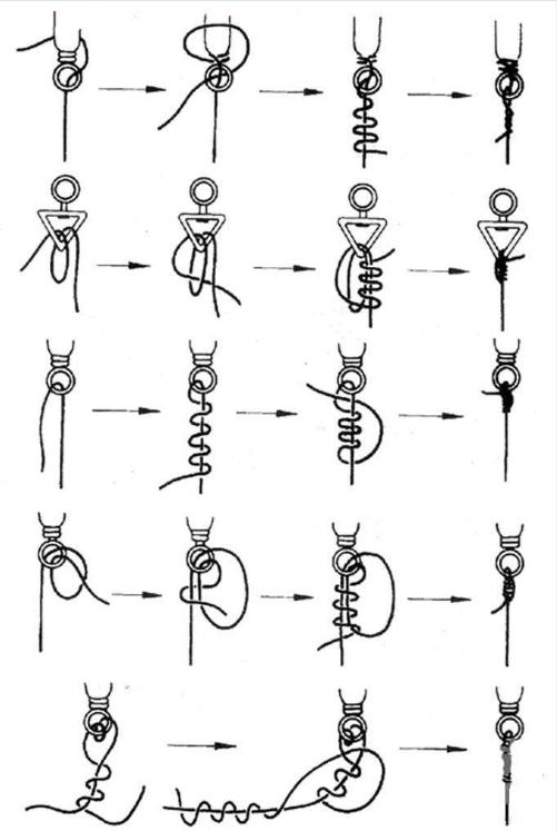 钓鱼钩子线与主线的绑法视频教学,钓鱼打结绑线技巧大全