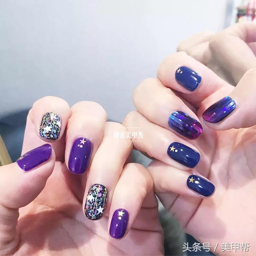 好看的美甲图片2021网红爆款美甲,2017年8种爆款美甲你做过几种