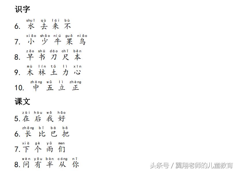 一年级拼音生字教程,一年级汉语拼音整体认读音节教程