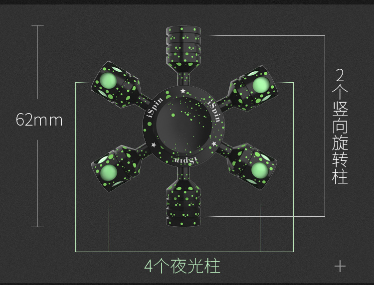发光指尖陀螺限量版黑科技,发光炫酷指尖陀螺开箱