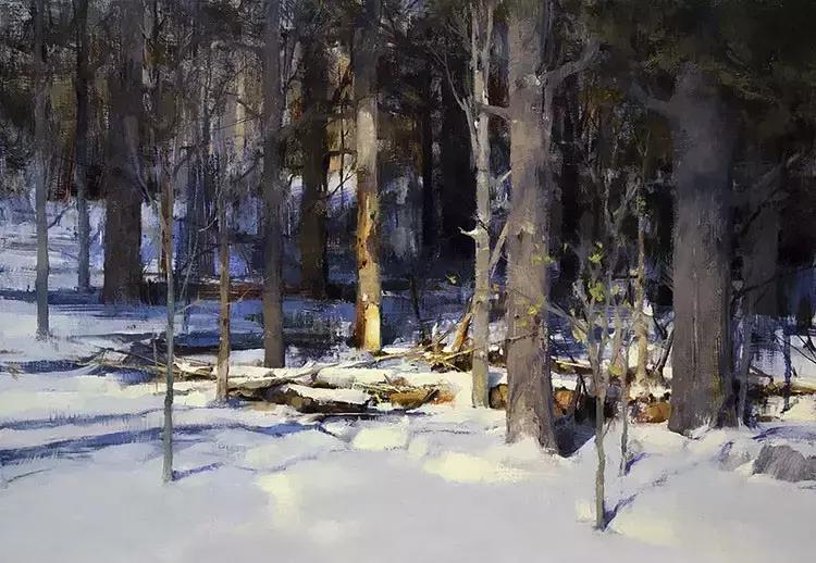 美国油画100幅欣赏,美国西部风景油画大全