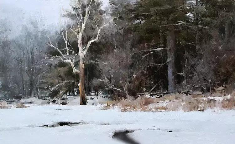 美国油画100幅欣赏,美国西部风景油画大全