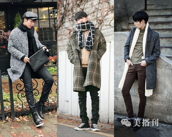 潮男外套冬高级感大衣,潮男高级感双面羊绒大衣