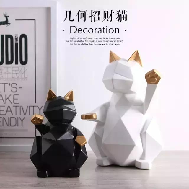 陶瓷摆件猫 (瓷摆件猫)