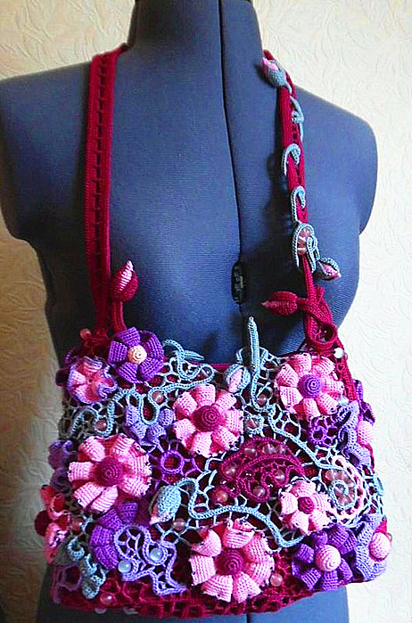 爱尔兰蕾丝钩编项链系列教程之大叶