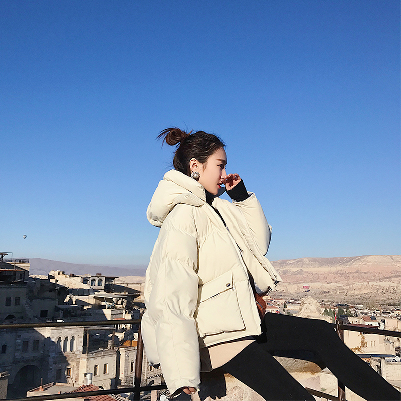 宽松潮流韩版气质棉服外套,女童洋气韩范新年棉服