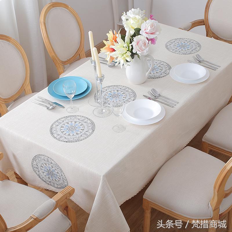 极简生活餐桌布,餐桌布高级感