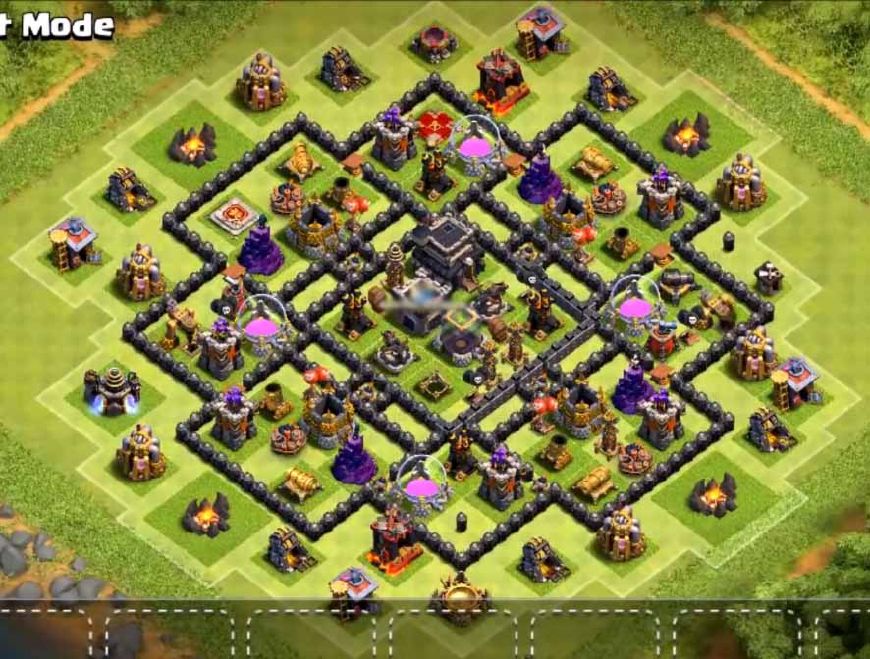 冲杯阵型和部落战阵型的不同,部落冲突夜世界9本3000杯阵型