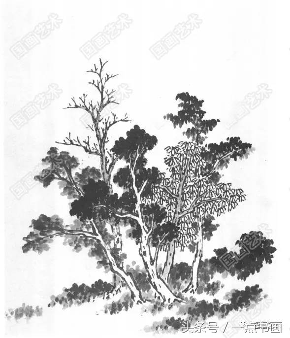 芥子园山水画技法10,芥子园国画山水画教学视频的画法