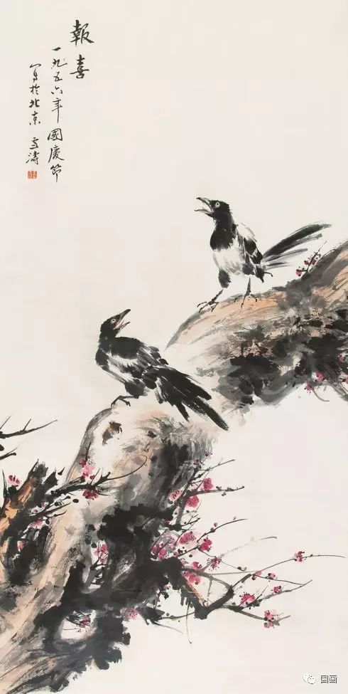 花鸟大师王雪涛画梅,王雪涛花鸟画图片梅花