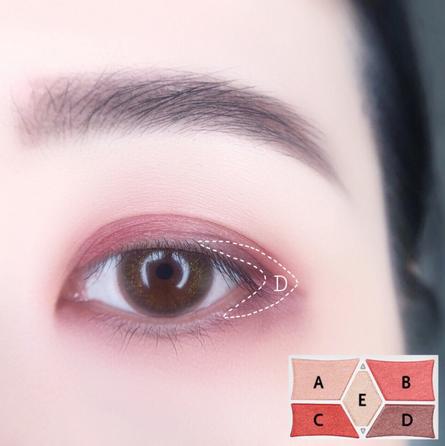 canmake眼影14号画法,100天眼影盘挑战