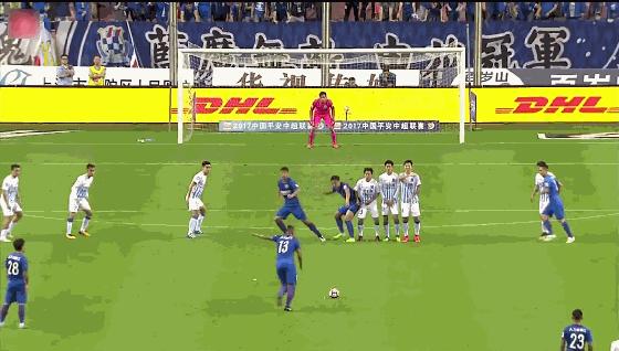 中国足坛2017最精彩进球，任桂辛半场吊射，叶尔凡倒钩一球成名