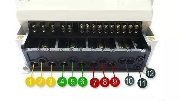 电工证三相电表接线图讲解,dtsd5型三相四线多功能电表接线图