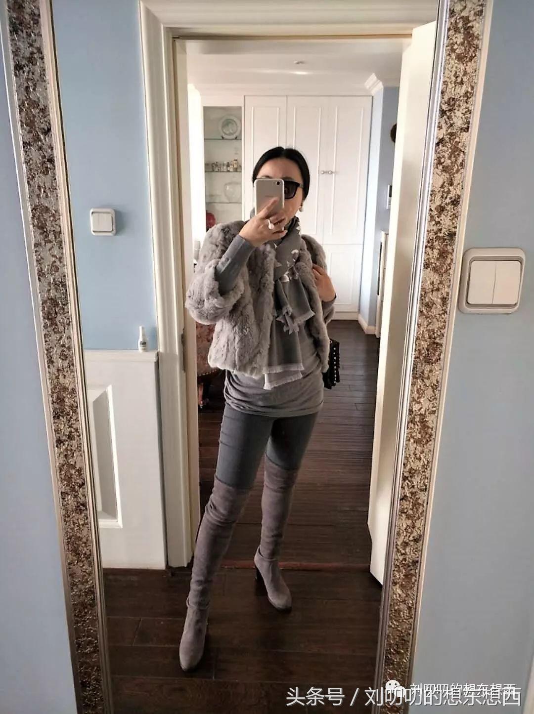 黑色长靴的100种搭配,咖色过膝长靴怎么穿搭